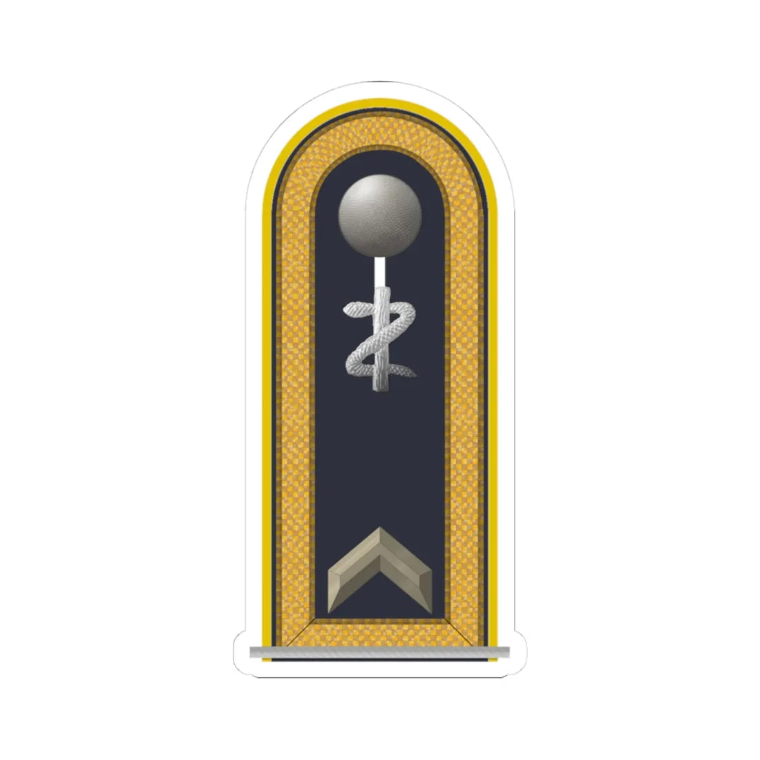 LD B 31a Fähnrich SanOA ZM L (Military Rank) STICKER Vinyl Kiss-Cut Decal 3 Inch White - The Sticker Space