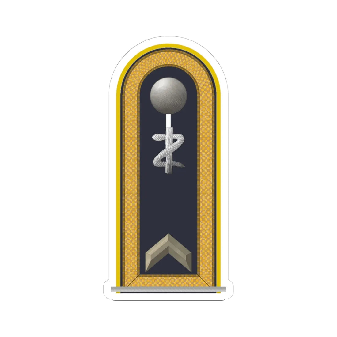 LD B 31a Fähnrich SanOA ZM L (Military Rank) STICKER Vinyl Kiss-Cut Decal 4 Inch White - The Sticker Space