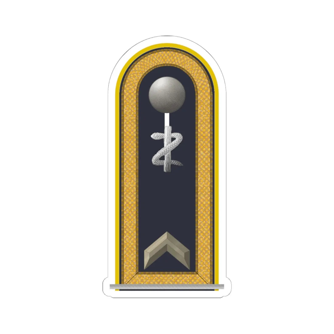LD B 31a Fähnrich SanOA ZM L (Military Rank) STICKER Vinyl Kiss-Cut Decal 6 Inch White - The Sticker Space