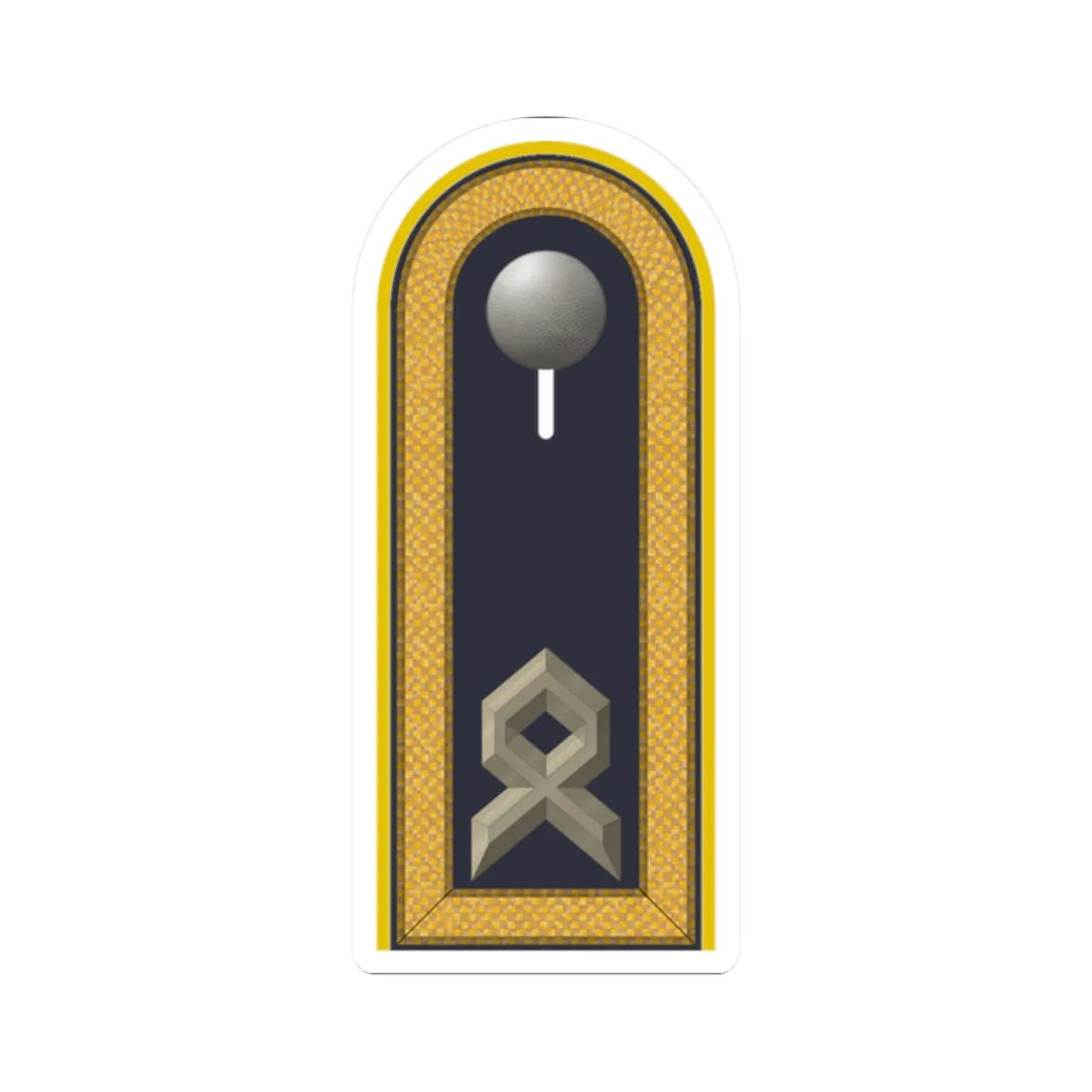 LD B 33 Hauptfeldwebel (Military Rank) STICKER Vinyl Kiss-Cut Decal 2 Inch White - The Sticker Space