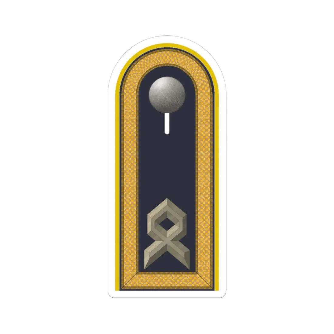 LD B 33 Hauptfeldwebel (Military Rank) STICKER Vinyl Kiss-Cut Decal 3 Inch White - The Sticker Space