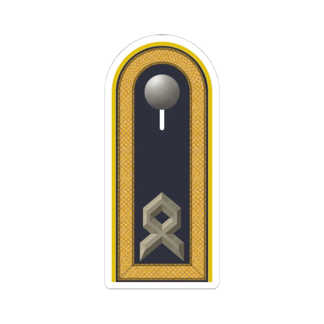 LD B 33 Hauptfeldwebel (Military Rank) STICKER Vinyl Kiss-Cut Decal 4 Inch White - The Sticker Space