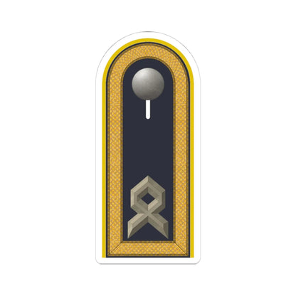 LD B 33 Hauptfeldwebel (Military Rank) STICKER Vinyl Kiss-Cut Decal 4 Inch White - The Sticker Space
