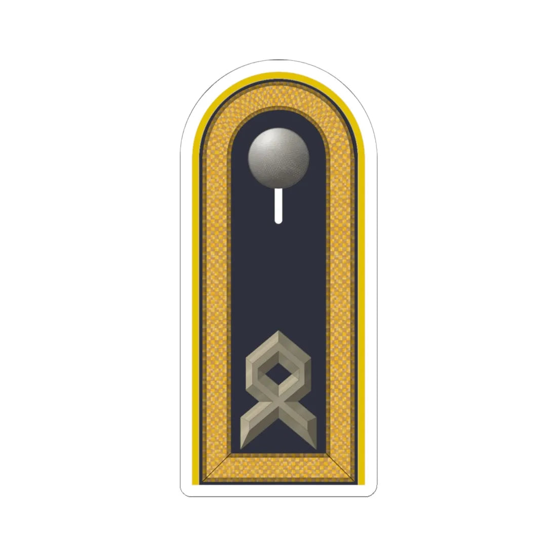 LD B 33 Hauptfeldwebel (Military Rank) STICKER Vinyl Kiss-Cut Decal 6 Inch White - The Sticker Space