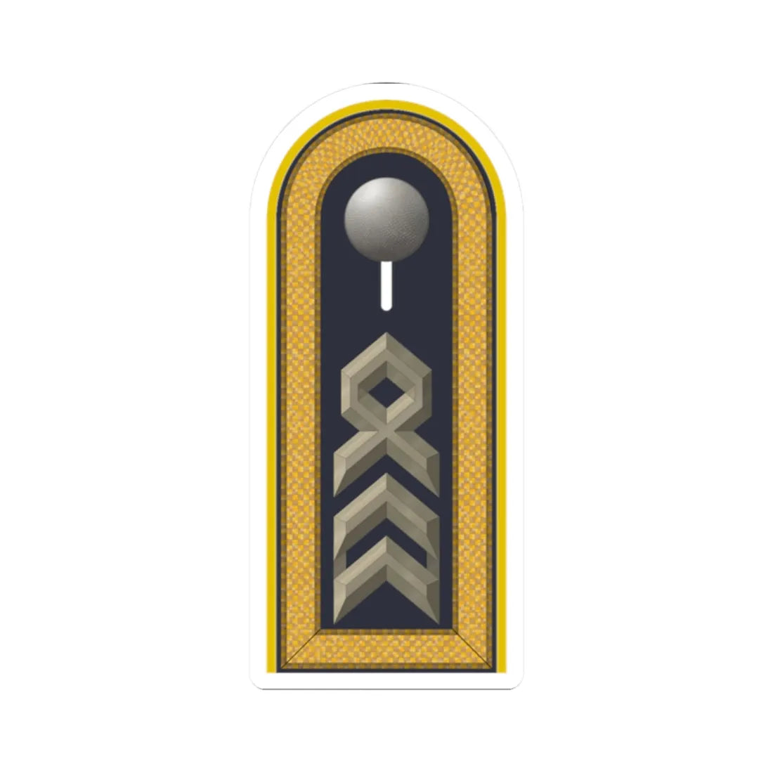 LD B 35 Oberstabsfeldwebel (Military Rank) STICKER Vinyl Kiss-Cut Decal 2 Inch White - The Sticker Space