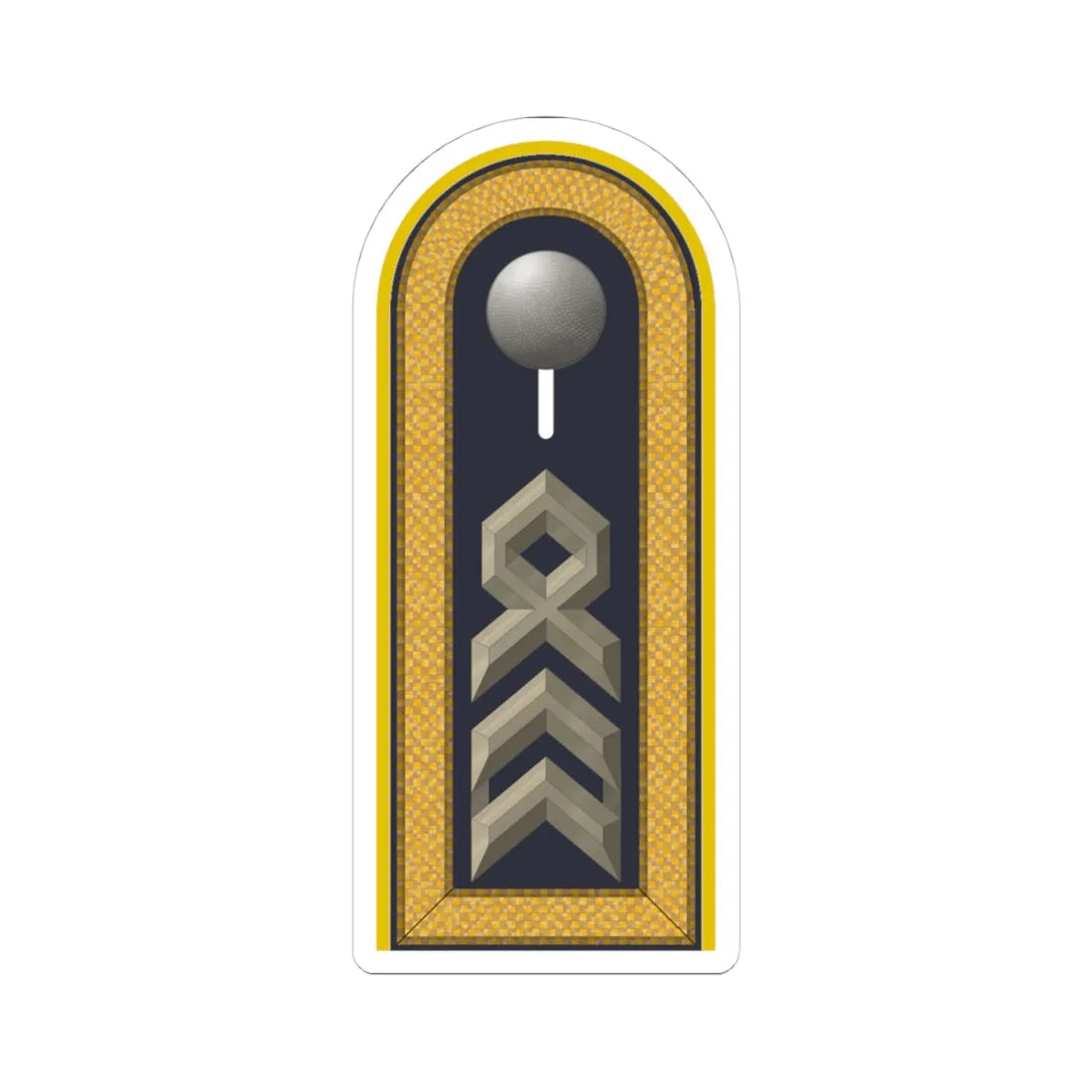 LD B 35 Oberstabsfeldwebel (Military Rank) STICKER Vinyl Kiss-Cut Decal 4 Inch White - The Sticker Space