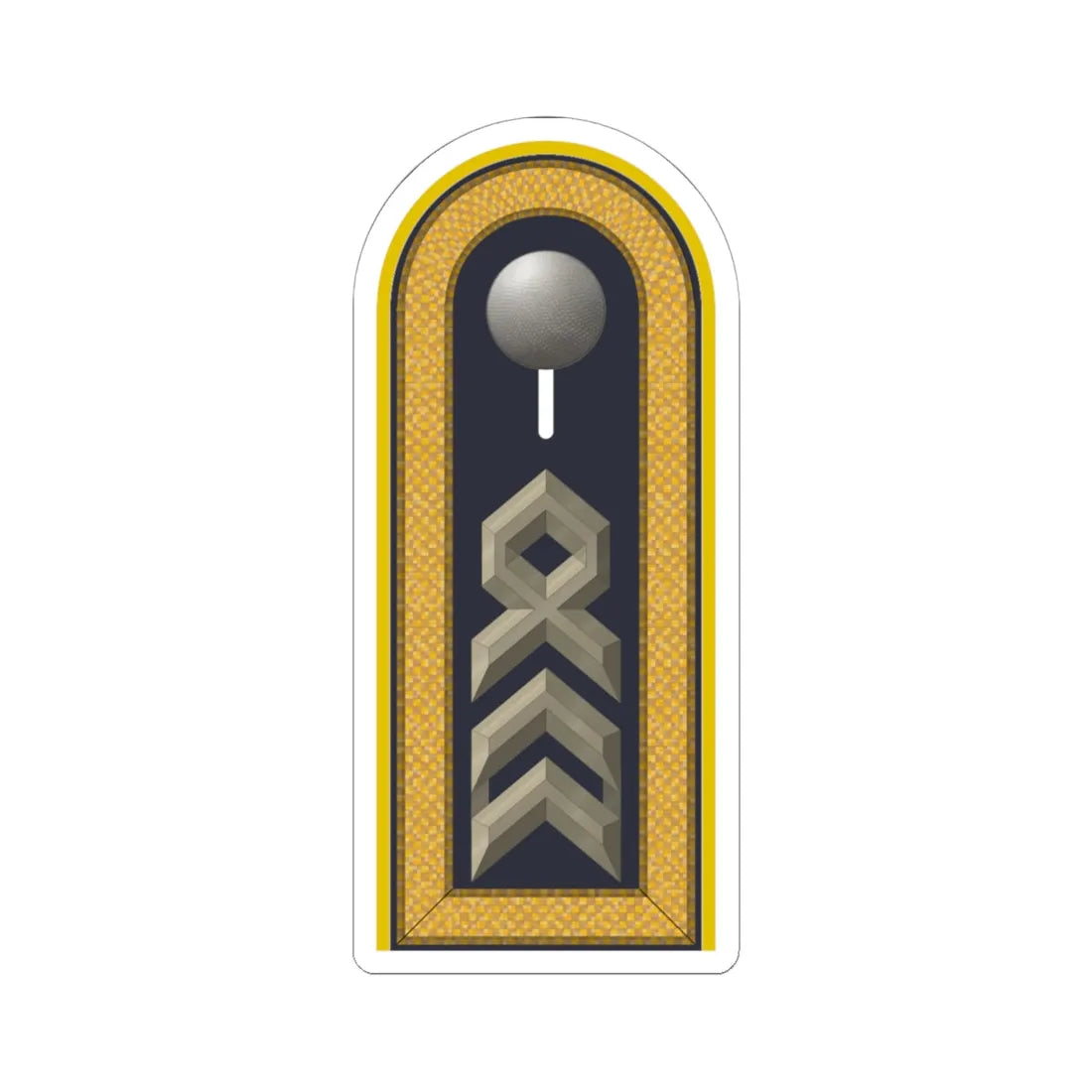 LD B 35 Oberstabsfeldwebel (Military Rank) STICKER Vinyl Kiss-Cut Decal 6 Inch White - The Sticker Space