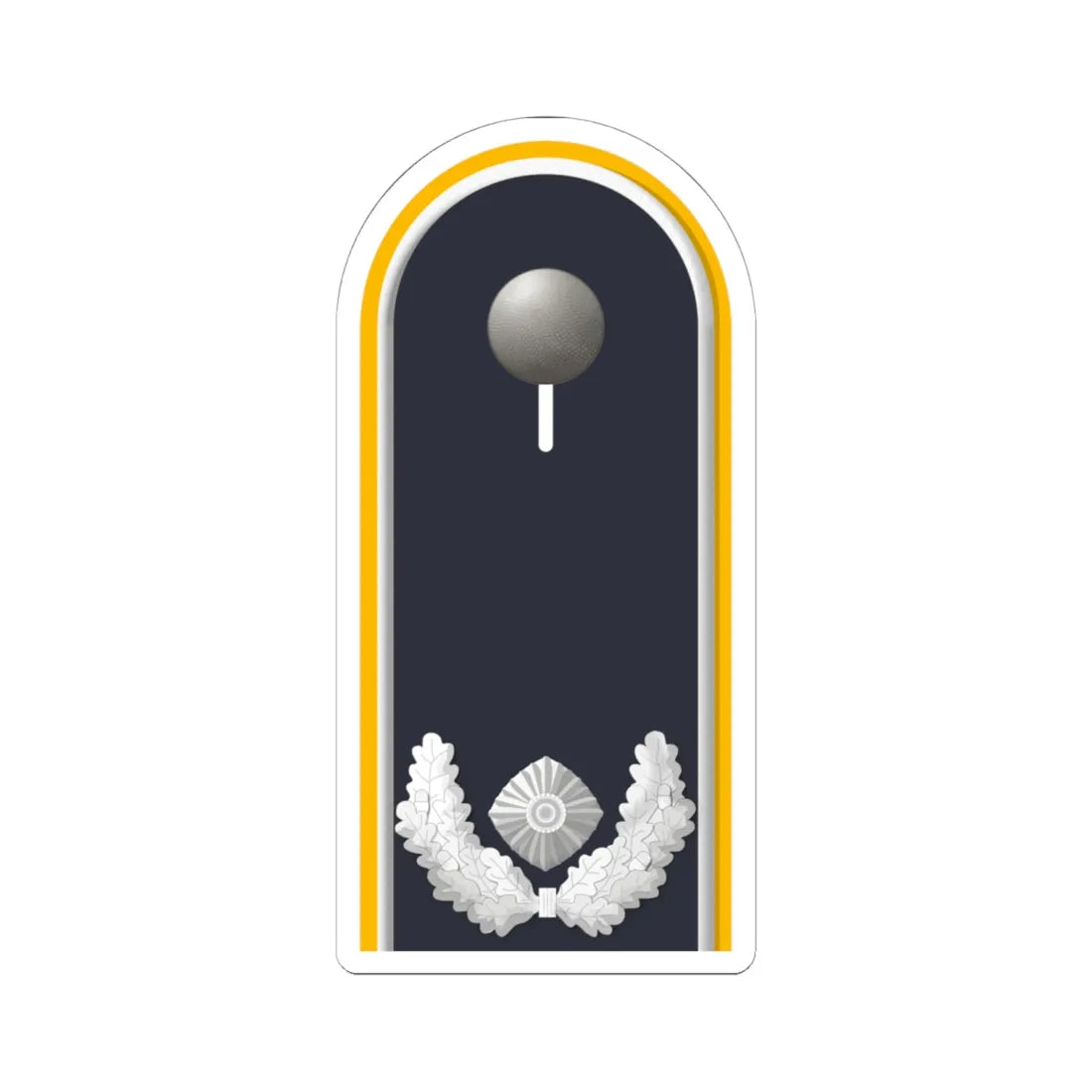 LD B 51 Major (Military Rank) STICKER Vinyl Kiss-Cut Decal 6 Inch White - The Sticker Space