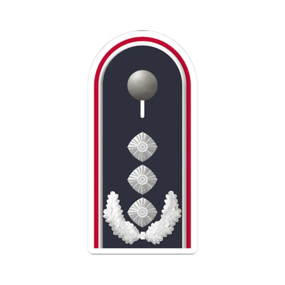 LD B 53 Oberst i.G. (Military Rank) STICKER Vinyl Kiss-Cut Decal 3 Inch White - The Sticker Space