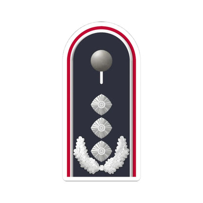 LD B 53 Oberst i.G. (Military Rank) STICKER Vinyl Kiss-Cut Decal 4 Inch White - The Sticker Space