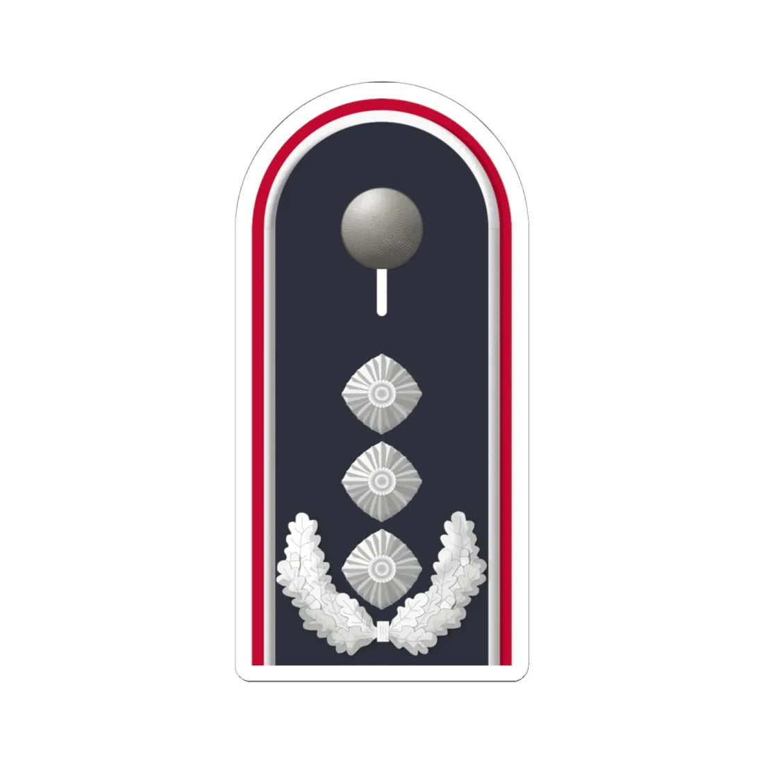 LD B 53 Oberst i.G. (Military Rank) STICKER Vinyl Kiss-Cut Decal 6 Inch White - The Sticker Space