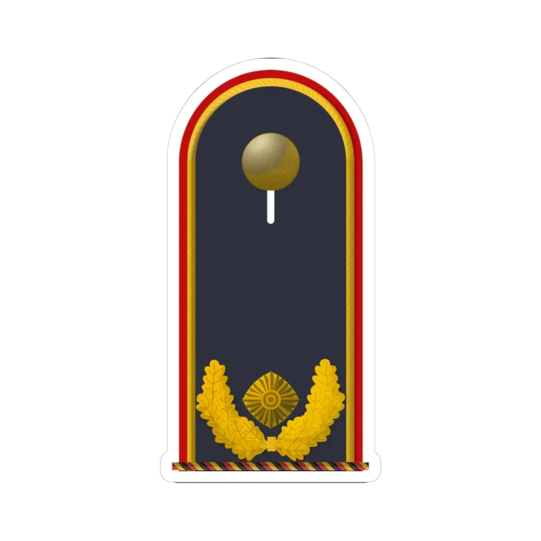 LD B 61 Brigadegeneral a.D. (Military Rank) STICKER Vinyl Kiss-Cut Decal 3 Inch White - The Sticker Space
