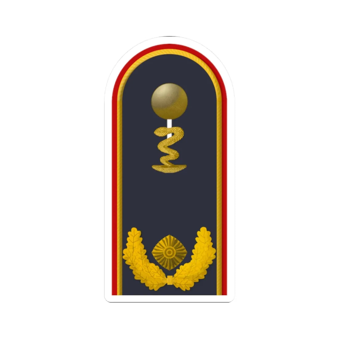 LD B 61d Generalapotheker PH L (Military Rank) STICKER Vinyl Kiss-Cut Decal 2 Inch White - The Sticker Space