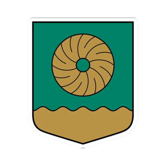 Lēdmanes pagasta ģerbonis (Latvia) (Coat of Arms) STICKER Vinyl Kiss-Cut Decal 2 Inch White - The Sticker Space