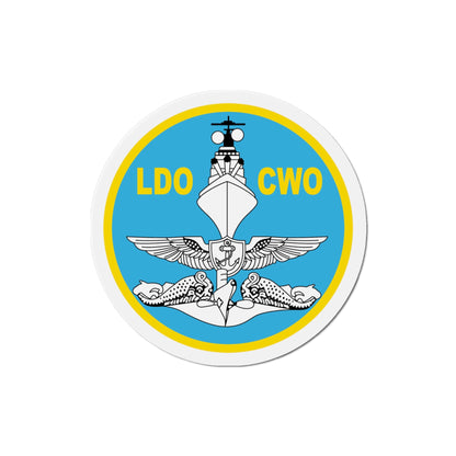 LDO CWO Patch (U.S. Navy) Die-Cut Magnet-4" x 4"-The Sticker Space