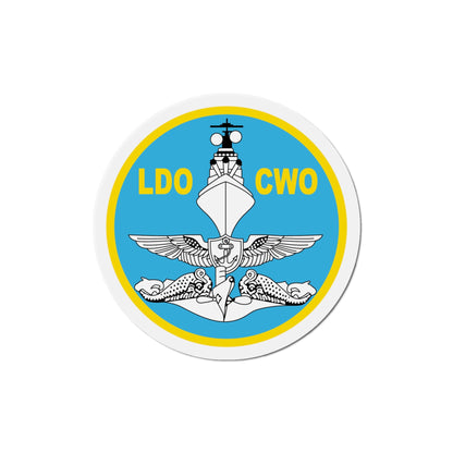 LDO CWO Patch (U.S. Navy) Die-Cut Magnet-6 × 6"-The Sticker Space