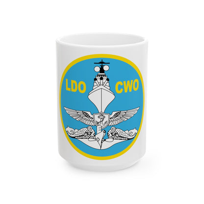 LDO CWO Patch (U.S. Navy) White Coffee Mug-15oz-The Sticker Space