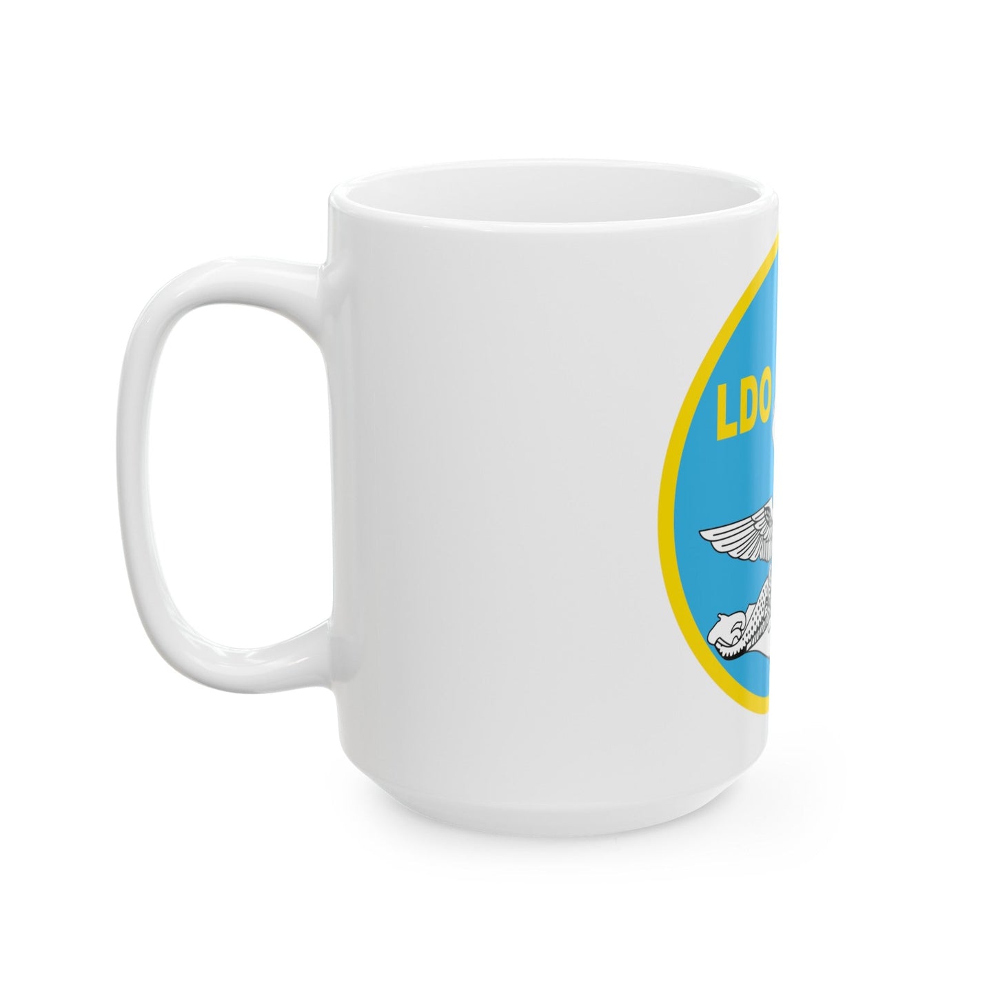 LDO CWO Patch (U.S. Navy) White Coffee Mug-The Sticker Space