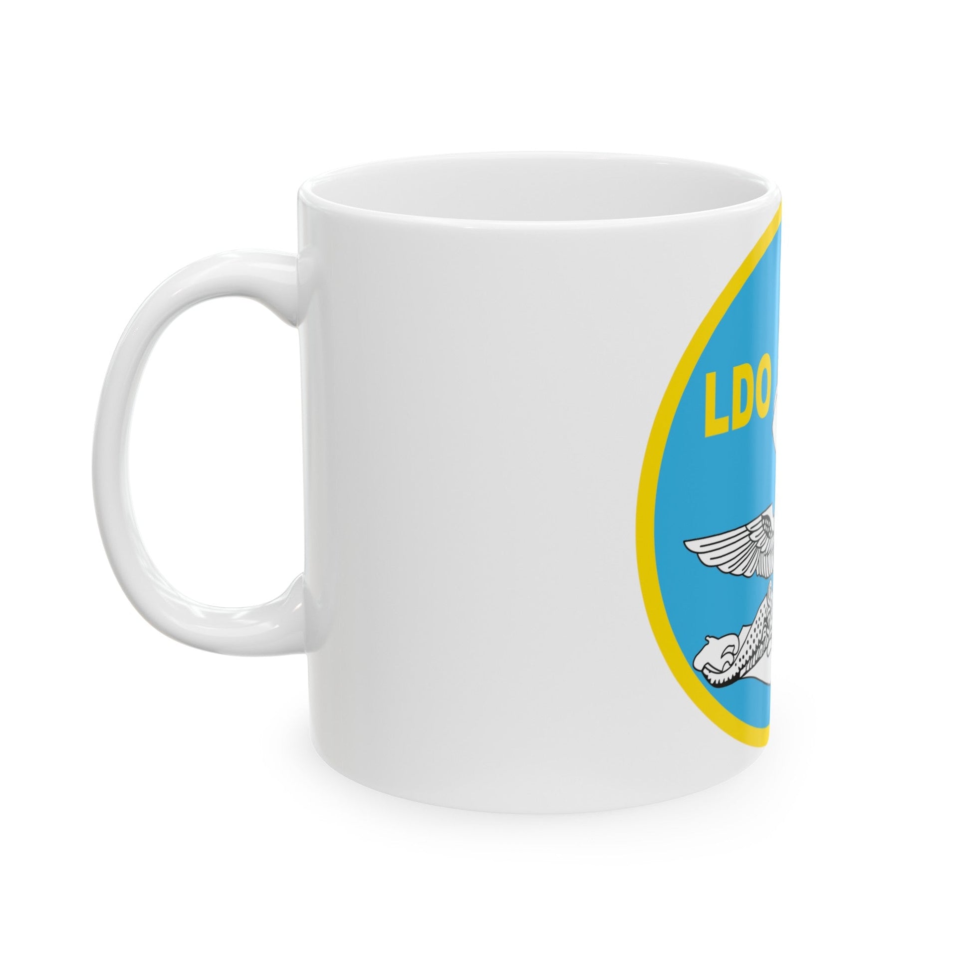 LDO CWO Patch (U.S. Navy) White Coffee Mug-The Sticker Space