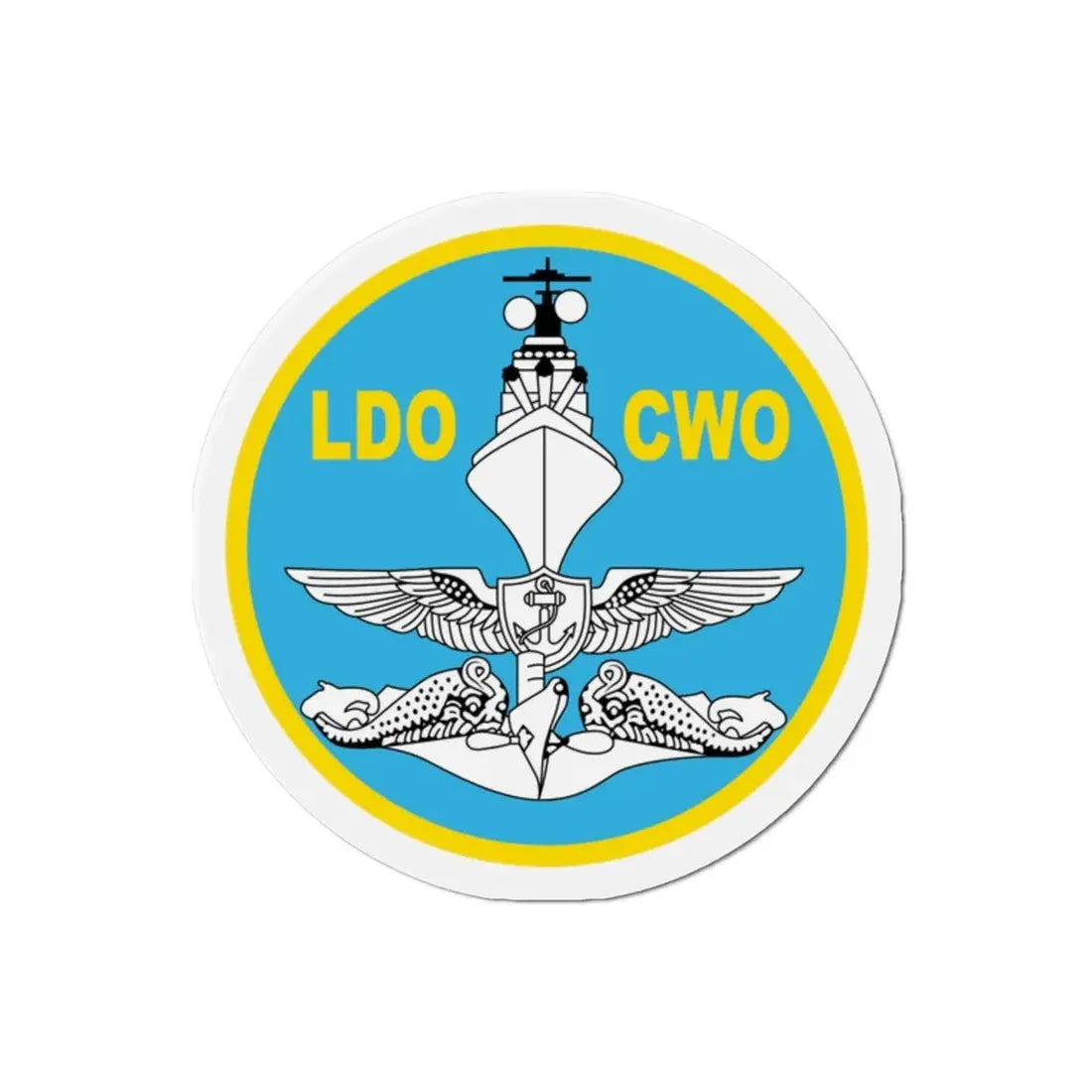 LDO CWO Patch (U.S. Navy) Refrigerator Magnet - The Sticker Space
