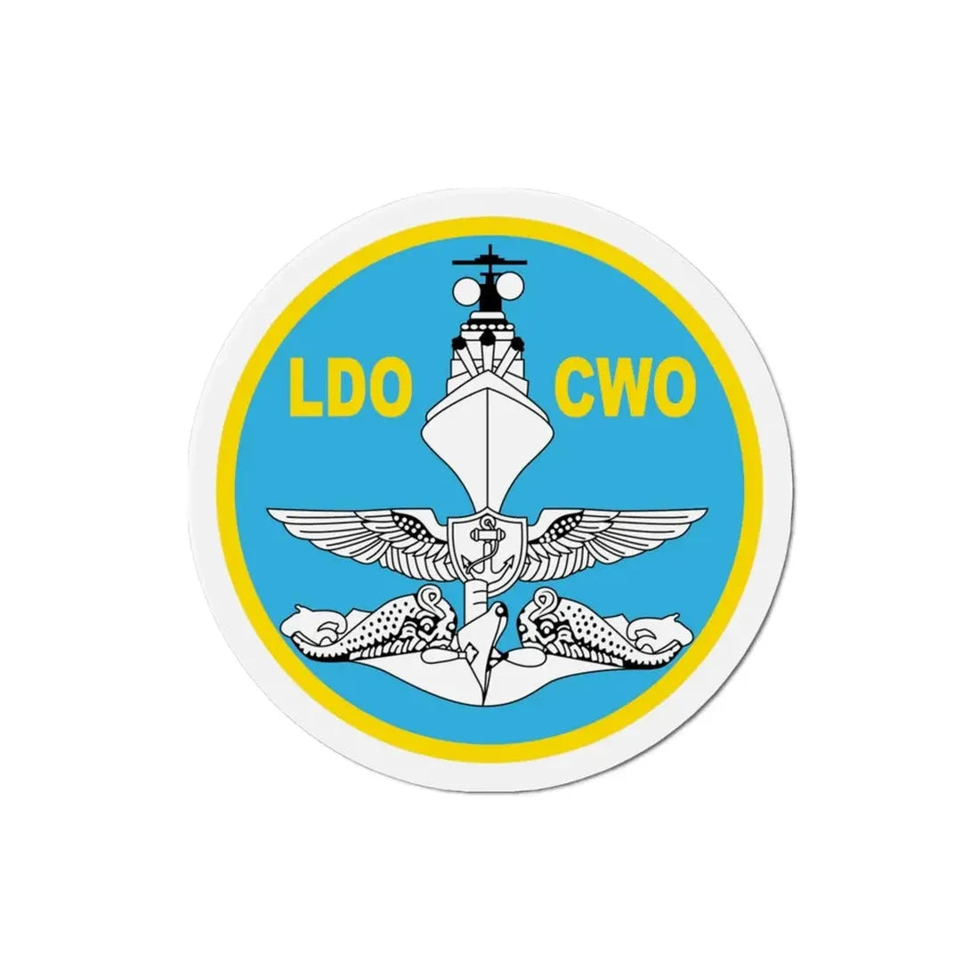 LDO CWO Patch (U.S. Navy) Refrigerator Magnet - The Sticker Space