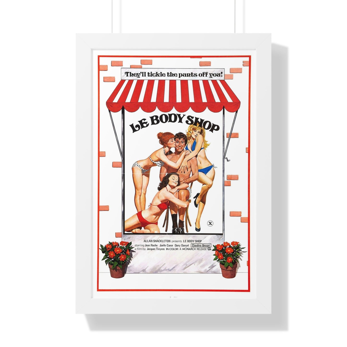 LE BODY SHOP 1976 - Framed Movie Poster-16″ x 24″-The Sticker Space