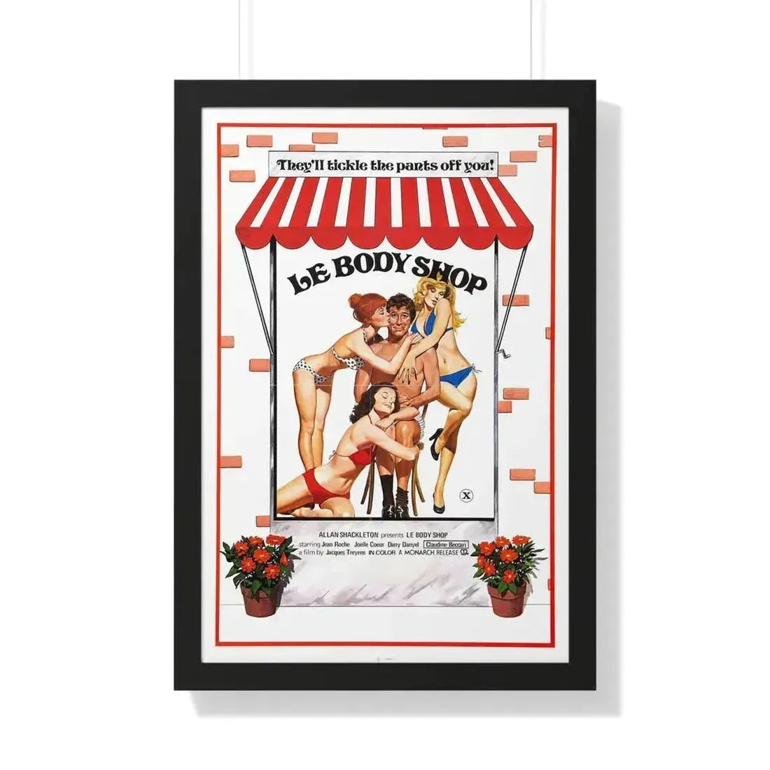 LE BODY SHOP 1976 - Framed Movie Poster 20" x 30" Black - The Sticker Space