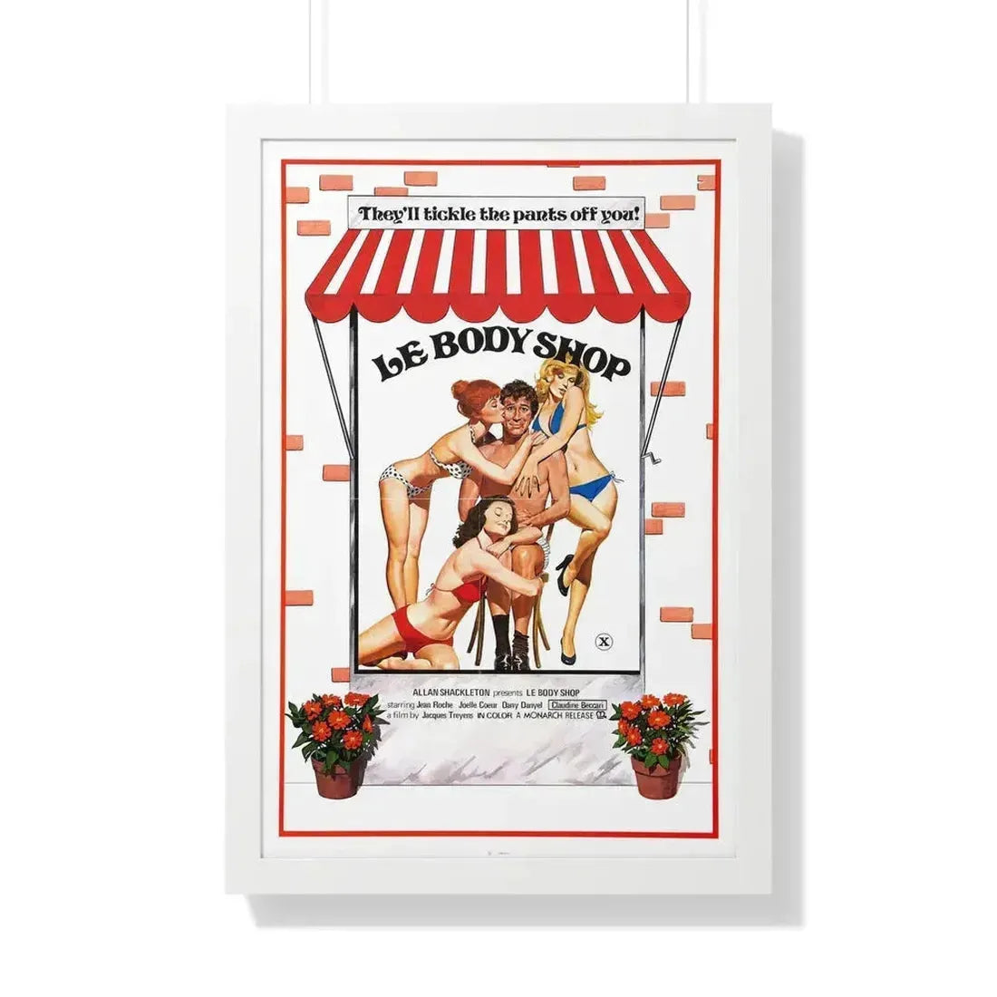 LE BODY SHOP 1976 - Framed Movie Poster 20" x 30" White - The Sticker Space