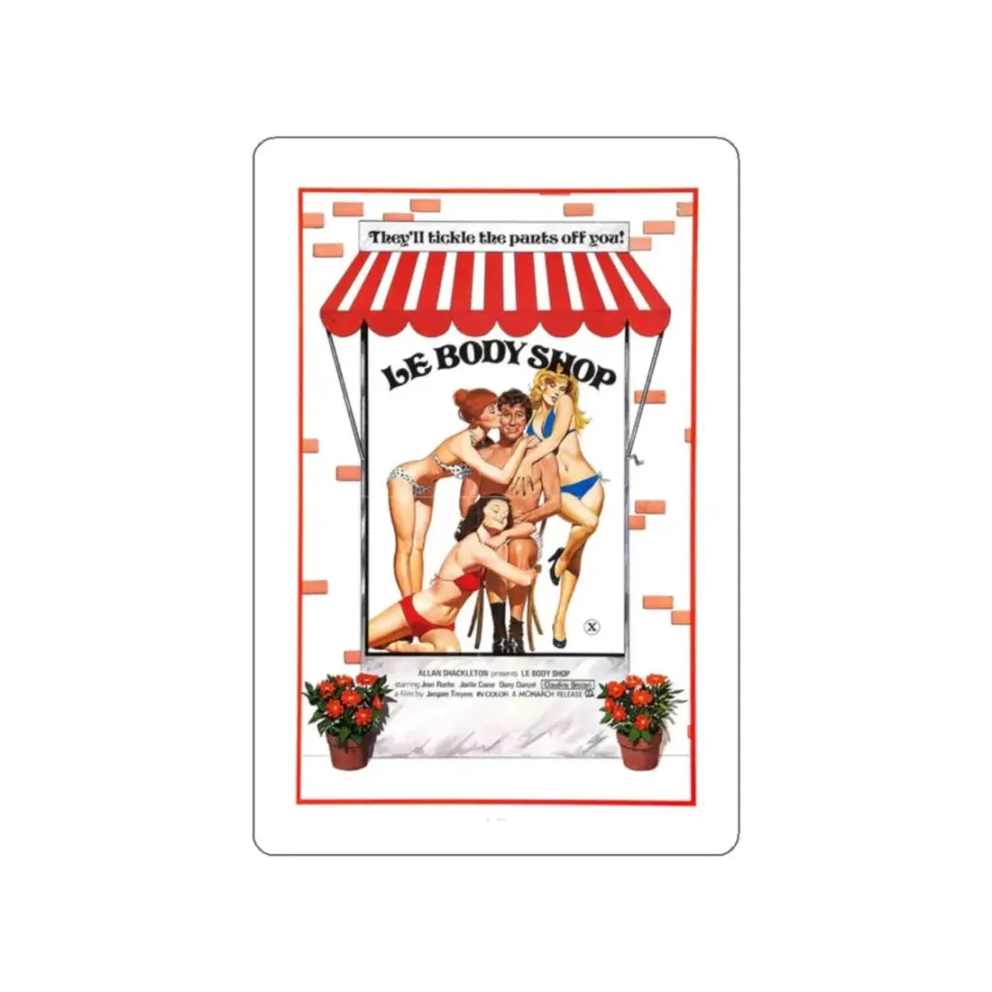 LE BODY SHOP 1976 Movie Poster STICKER Vinyl Die-Cut Decal - The Sticker Space