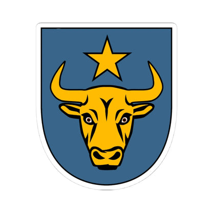 Le Bouveret Coat of Arms (Switzerland) (Coat of Arms) STICKER Vinyl Kiss-Cut Decal 4 Inch White - The Sticker Space