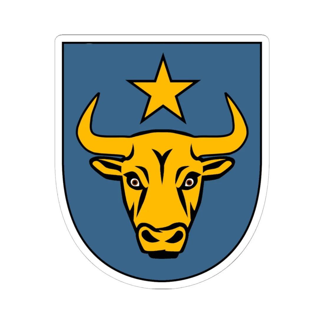 Le Bouveret Coat of Arms (Switzerland) (Coat of Arms) STICKER Vinyl Kiss-Cut Decal 6 Inch White - The Sticker Space