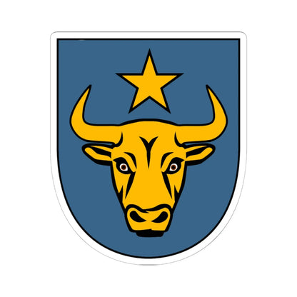 Le Bouveret Coat of Arms (Switzerland) (Coat of Arms) STICKER Vinyl Kiss-Cut Decal 6 Inch White - The Sticker Space