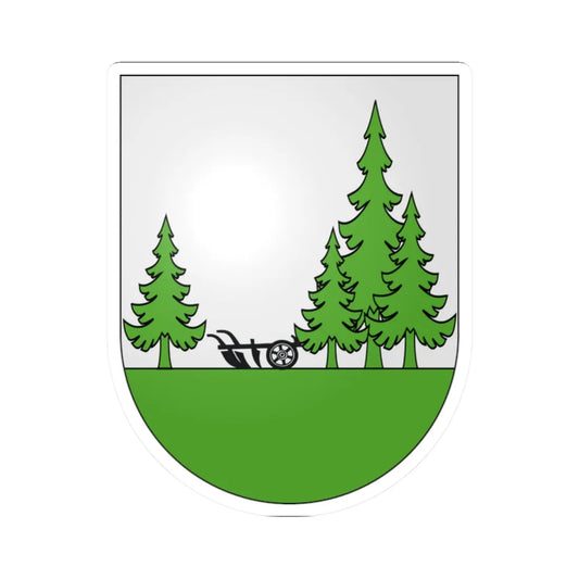 Le Cerneux-Pequignot-coat of arms (Switzerland) (Coat of Arms) STICKER Vinyl Kiss-Cut Decal 2 Inch White - The Sticker Space