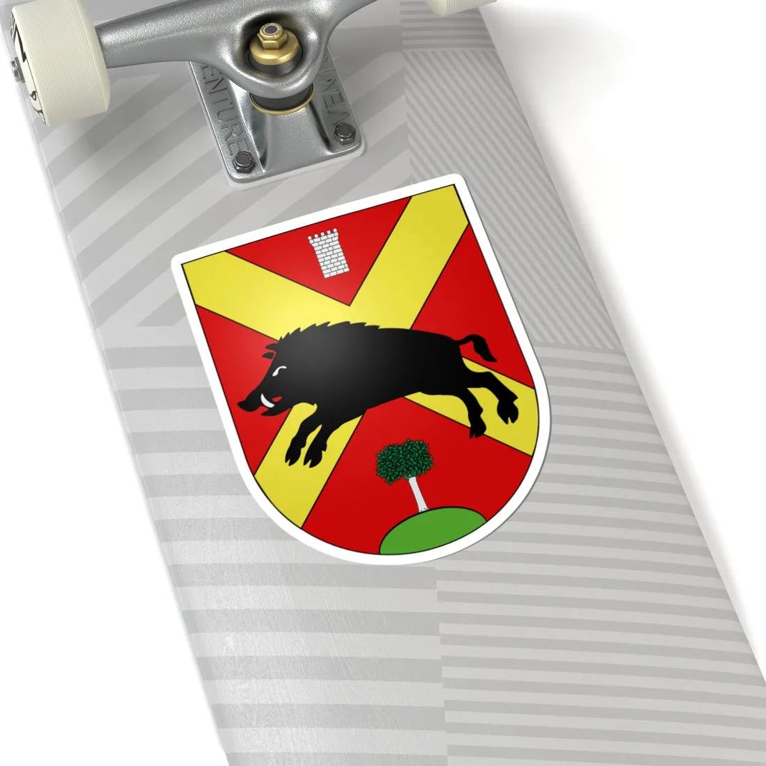 Le Flon-coat of arms (Switzerland) (Coat of Arms) STICKER Vinyl Kiss-Cut Decal - The Sticker Space