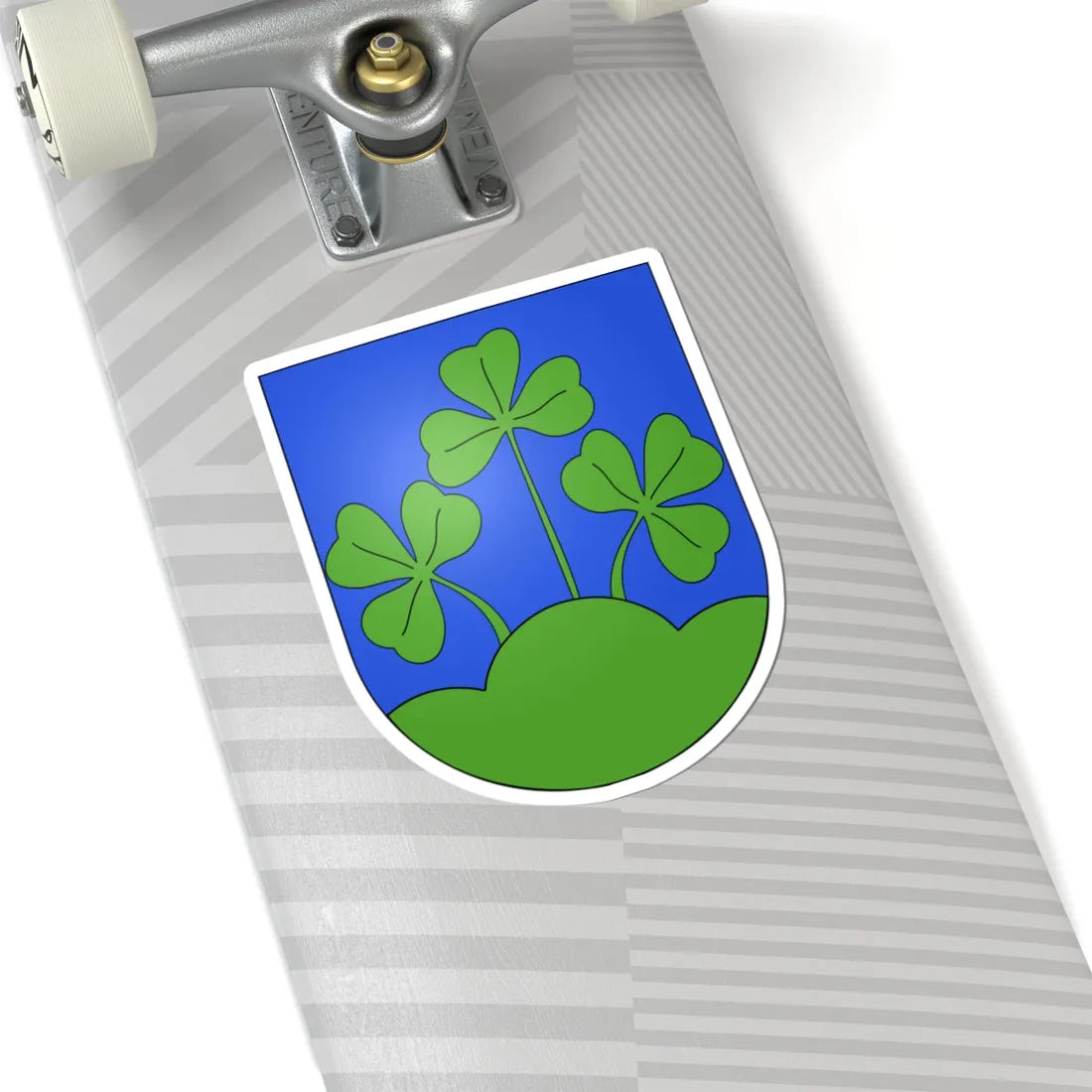 Le Pâquier FR-coat of arms (Switzerland) (Coat of Arms) STICKER Vinyl Kiss-Cut Decal - The Sticker Space