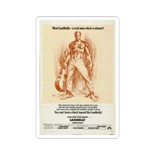 Leadbelly 1976 Movie Poster STICKER Vinyl Die-Cut Decal 2 Inch - The Sticker Space