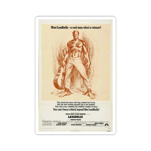 Leadbelly 1976 Movie Poster STICKER Vinyl Die-Cut Decal 2 Inch - The Sticker Space