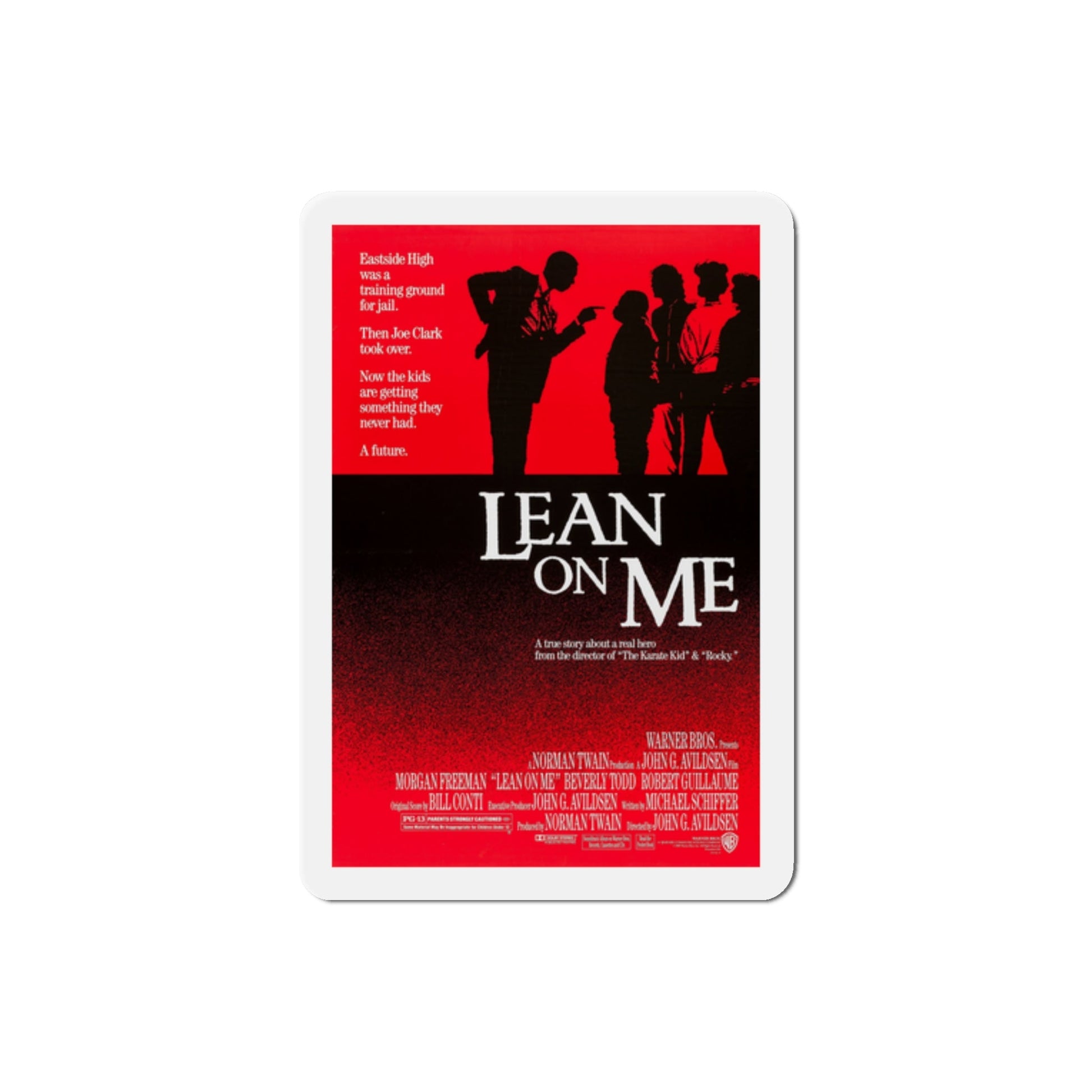 Lean on Me 1989 Movie Poster Die-Cut Magnet-2" x 2"-The Sticker Space