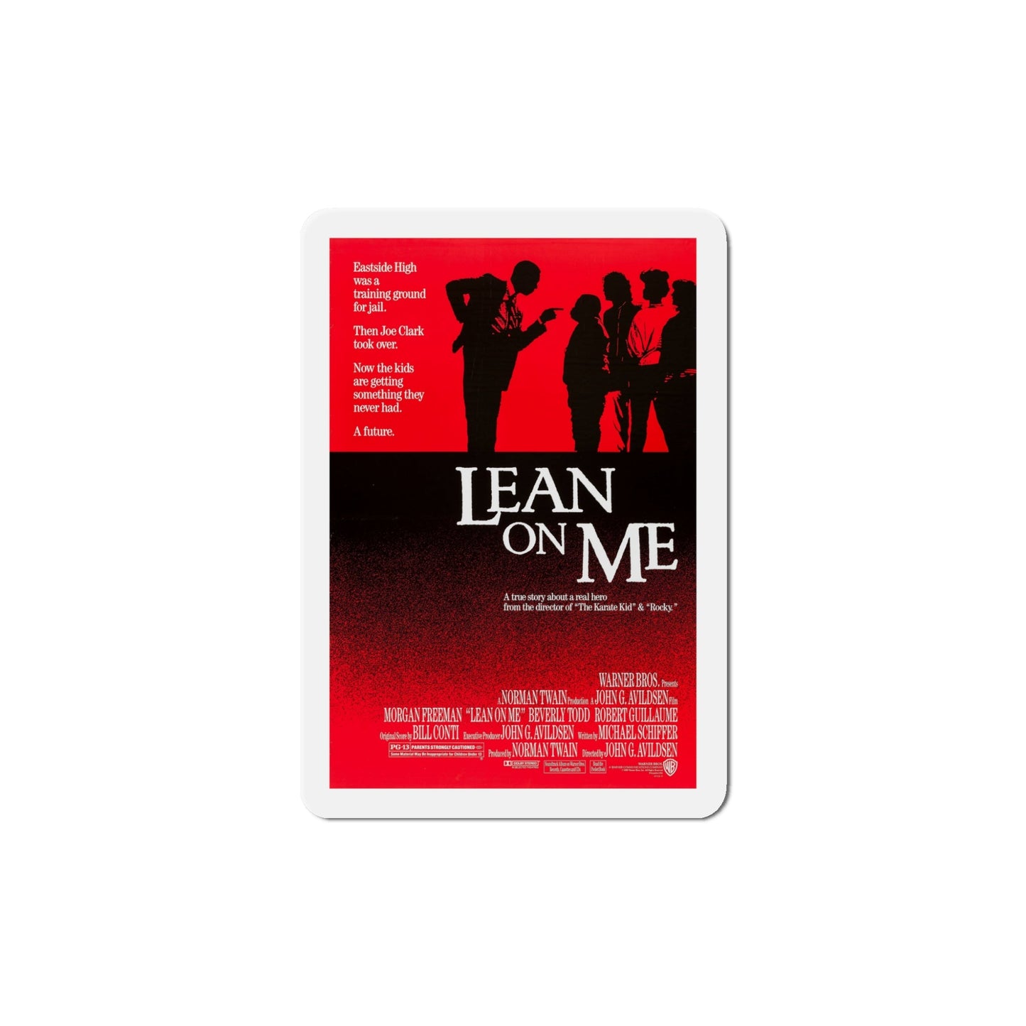 Lean on Me 1989 Movie Poster Die-Cut Magnet-5" x 5"-The Sticker Space