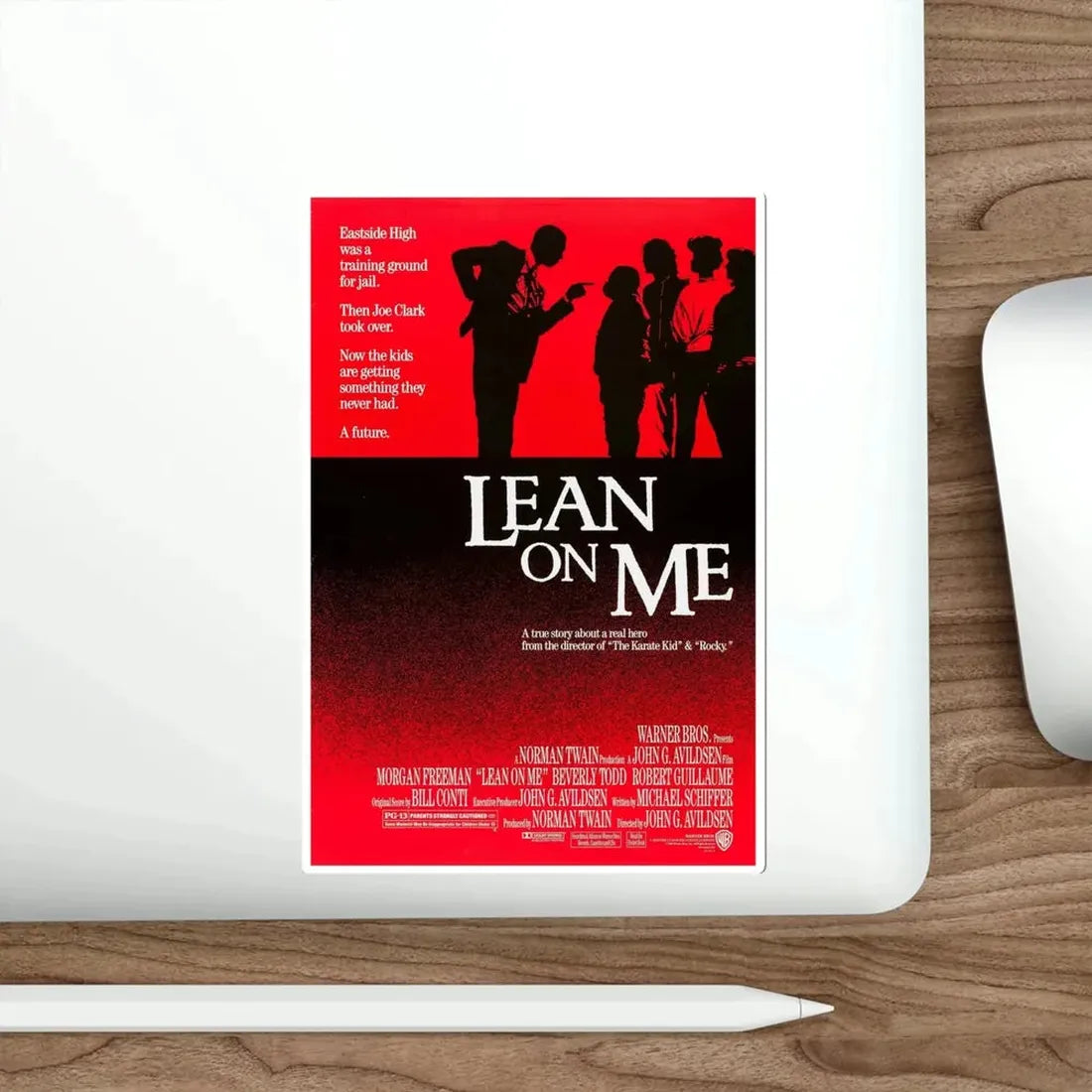 Lean on Me 1989 Movie Poster STICKER Vinyl Die-Cut Decal - The Sticker Space