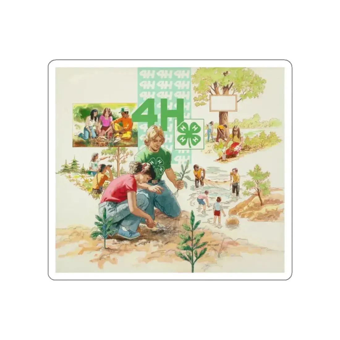 Learning About Our Environment (Magazine Illustration) STICKER Vinyl Die-Cut Decal White Die-Cut 2 Inch - The Sticker Space