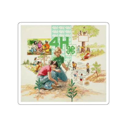 Learning About Our Environment (Magazine Illustration) STICKER Vinyl Die-Cut Decal White Die-Cut 2 Inch - The Sticker Space