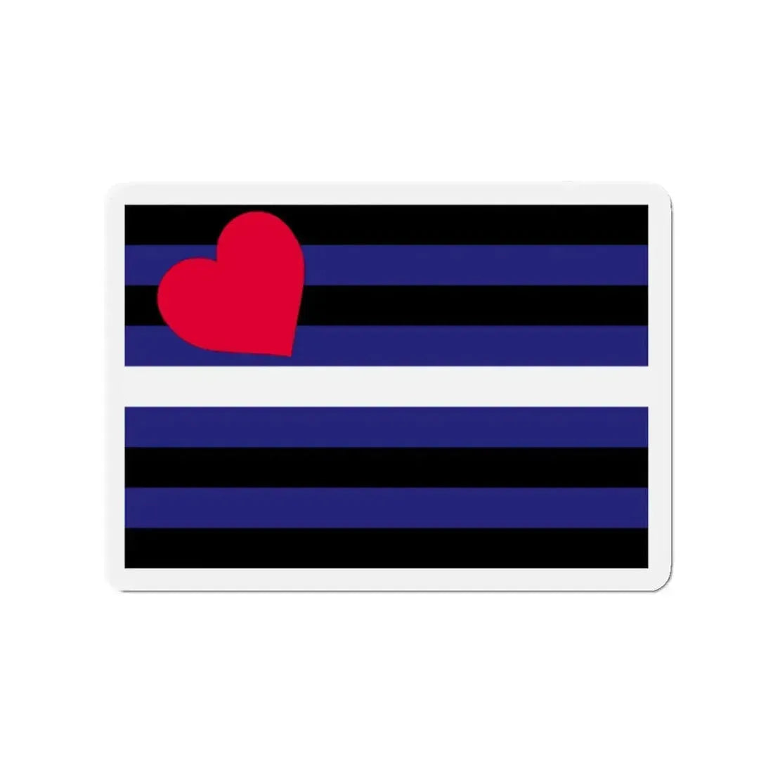 Leather, Latex, and BDSM Pride Flag - Refrigerator Magnet 2 Inch - The Sticker Space