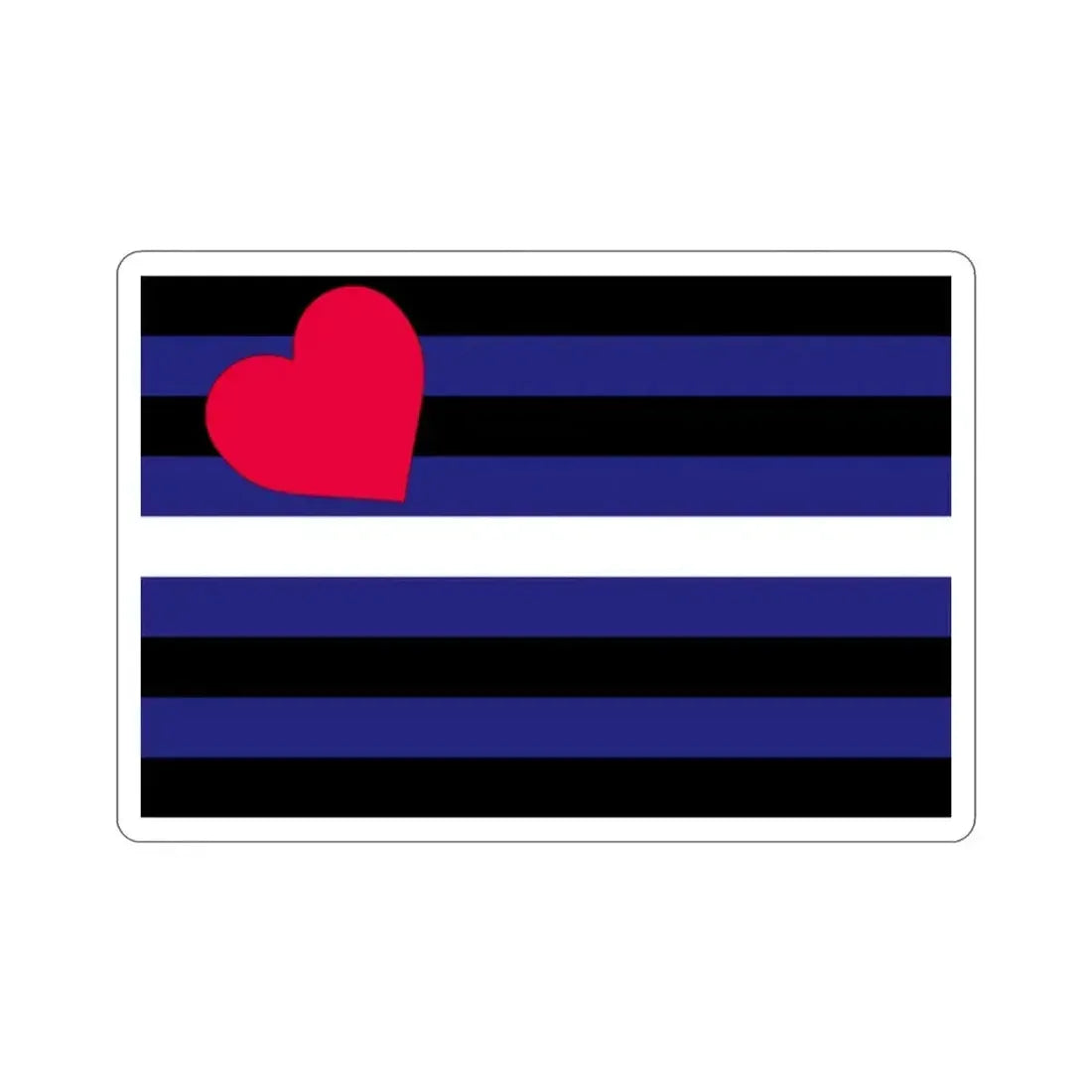 Leather, Latex, and BDSM Pride Flag STICKER Vinyl Die-Cut Decal 2 Inch - The Sticker Space