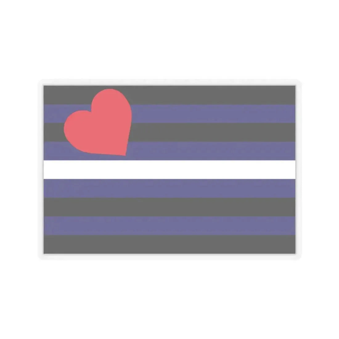 Leather, Latex, and BDSM Pride Flag - STICKER Vinyl Kiss-Cut Decal 3 Inch Transparent - The Sticker Space