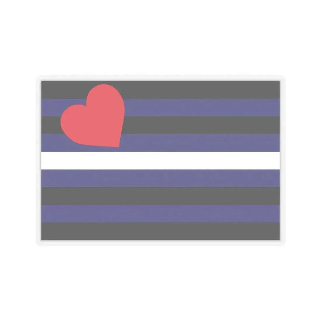 Leather, Latex, and BDSM Pride Flag - STICKER Vinyl Kiss-Cut Decal 4 Inch Transparent - The Sticker Space