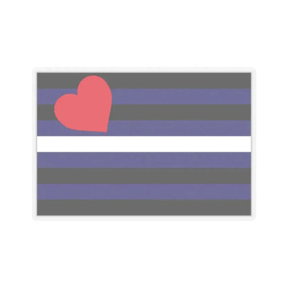 Leather, Latex, and BDSM Pride Flag - STICKER Vinyl Kiss-Cut Decal 4 Inch Transparent - The Sticker Space