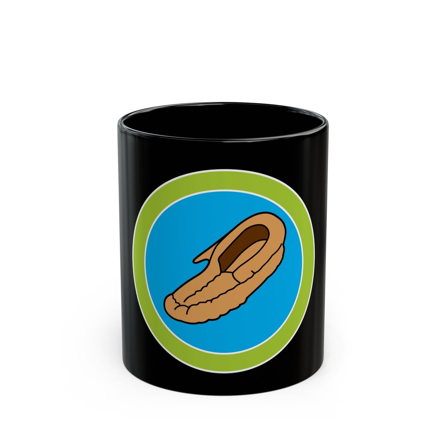 Leatherwork (Boy Scout Merit Badge) Black Coffee Mug-11oz-The Sticker Space