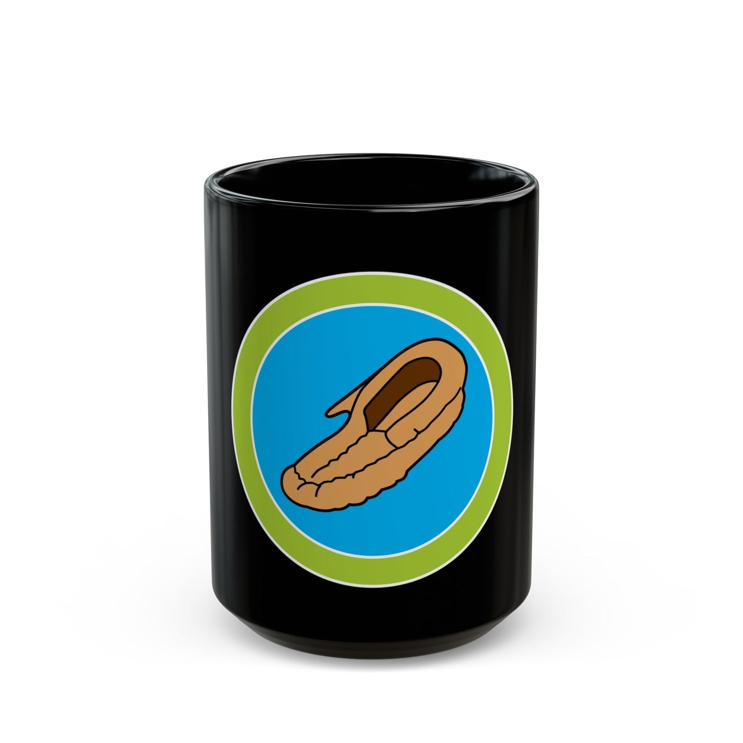 Leatherwork (Boy Scout Merit Badge) Black Coffee Mug-15oz-The Sticker Space