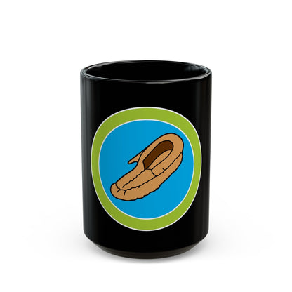 Leatherwork (Boy Scout Merit Badge) Black Coffee Mug-15oz-The Sticker Space